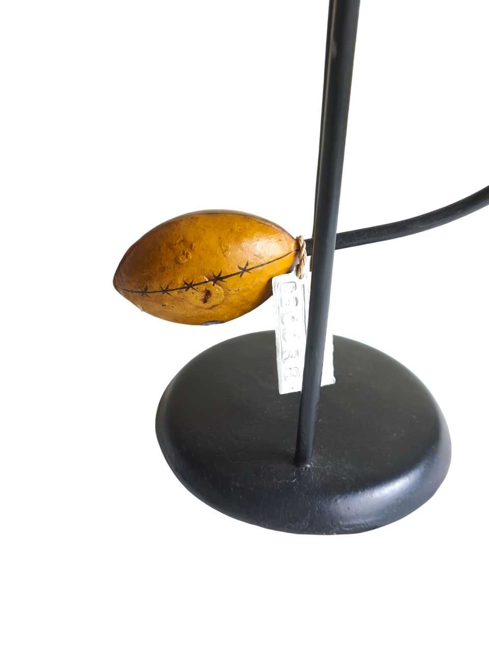 Raro brinquedo de balanço em metal policromado vintage