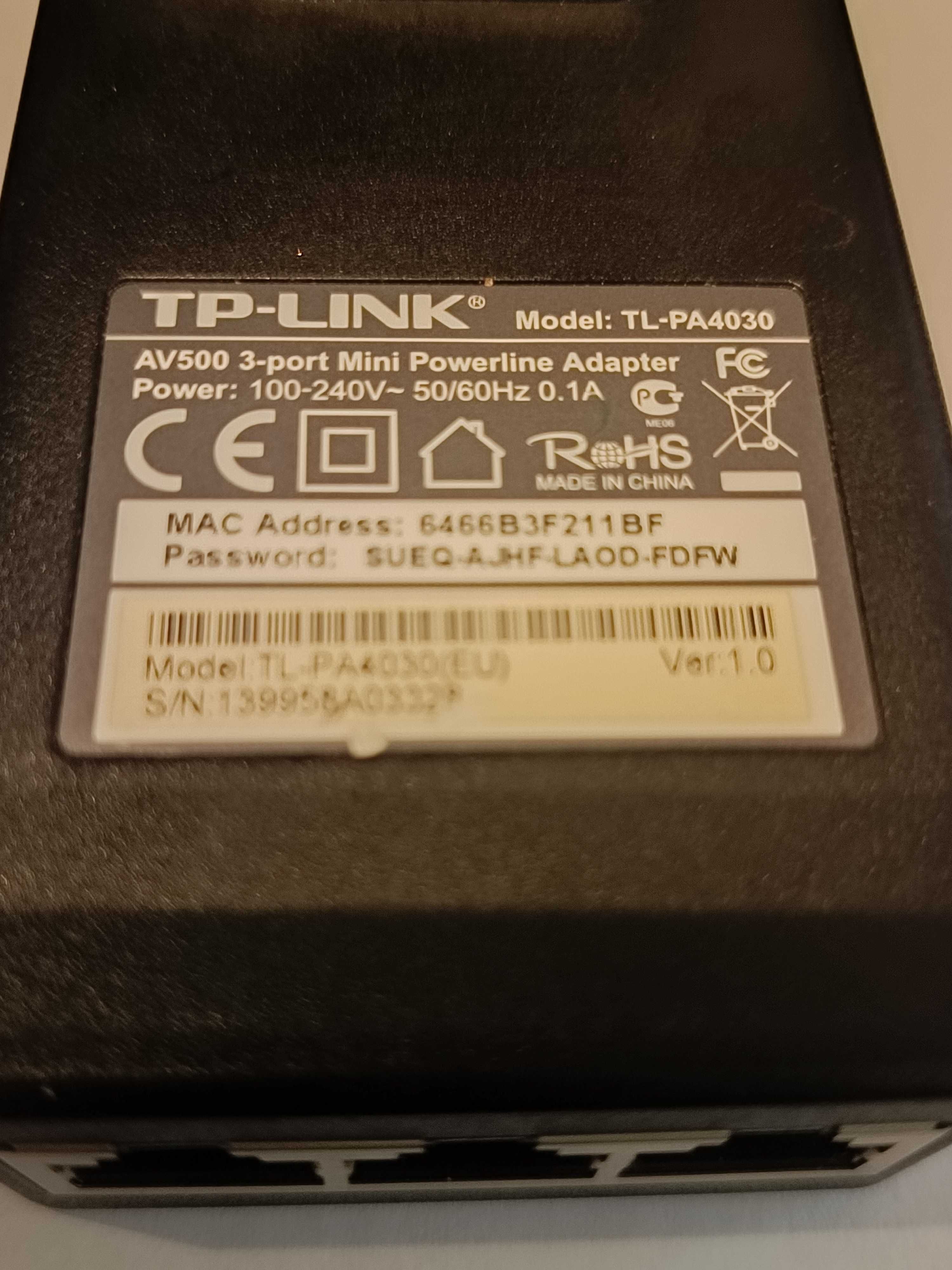 Transmiter Sieciowy Powerline TP-LINK  TL-PA4030 / CZESTOCHOWA