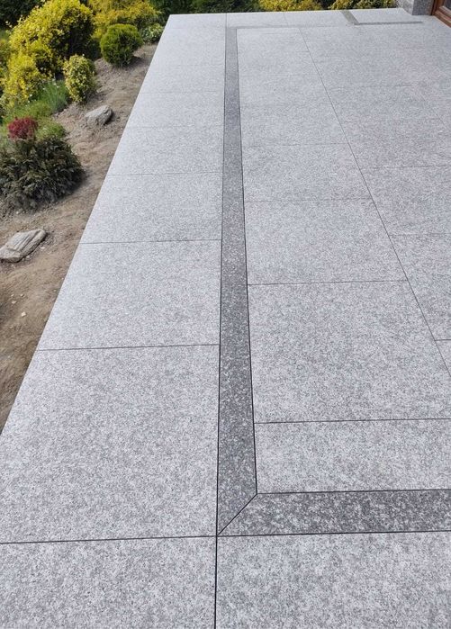 Płytki Granitowe Taras Płyty Kamienne Granit Schody Kamień Naturalny