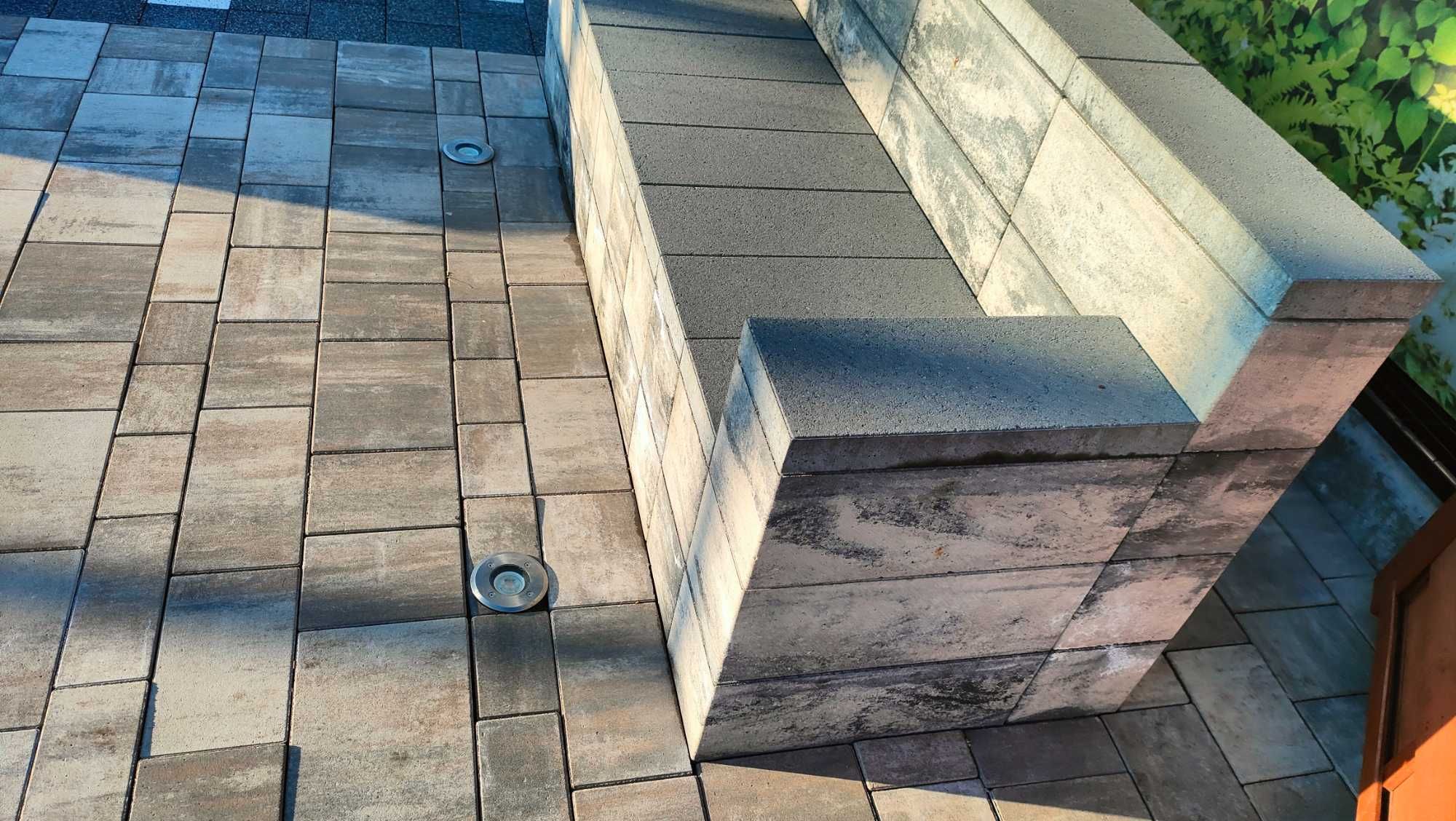 Meble ławka sofa ogrodowa ogrodzenie meble nowoczesne mur płot beton