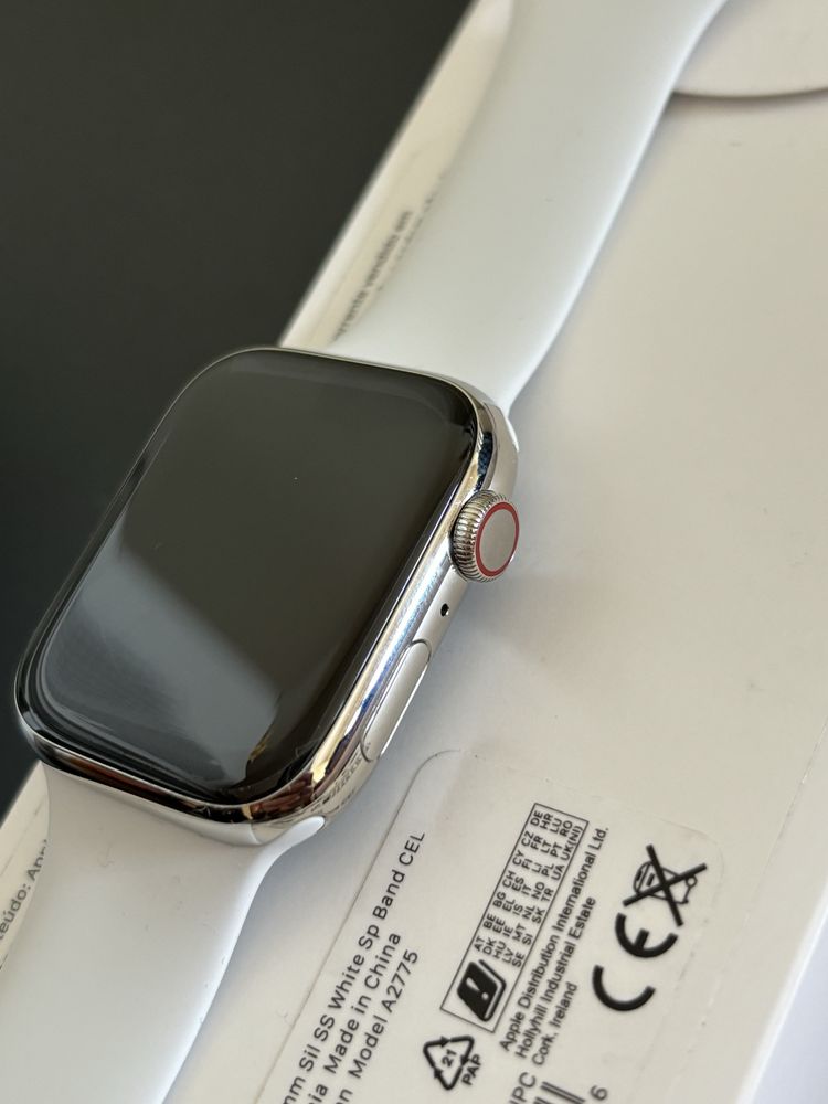 Apple Watch Series 8 45mm Aço Celular
