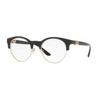 Nowe okulary oprawy korekcyjne versace 3233 49 okrągłe czarne złote