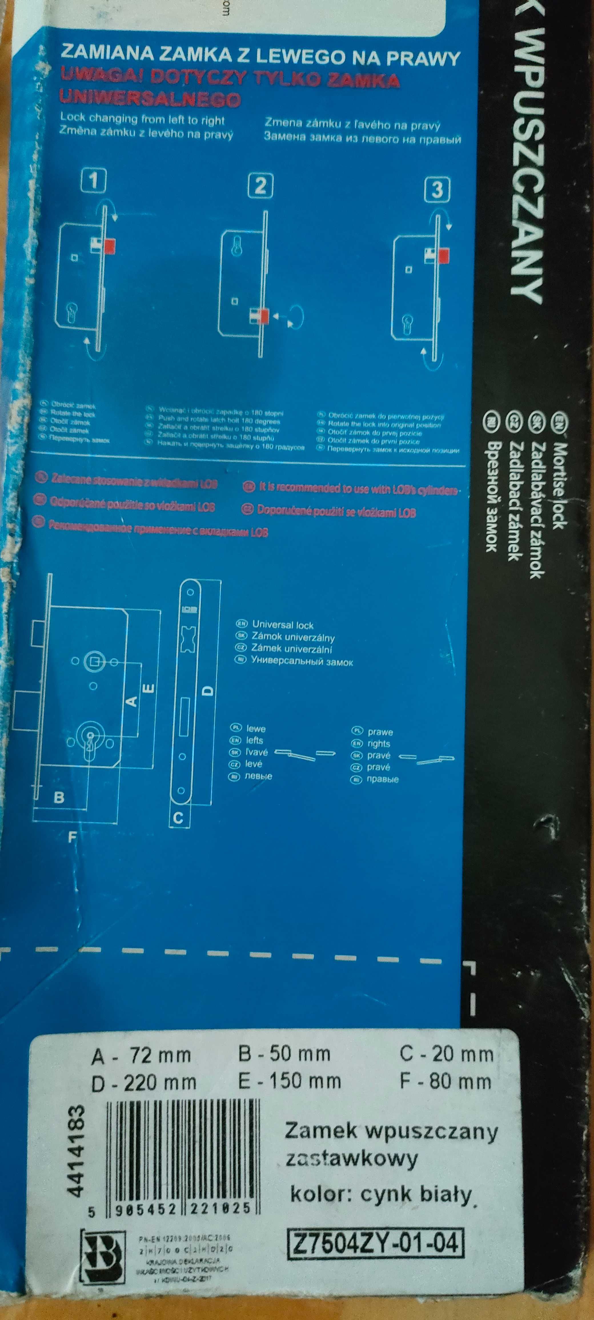 Zamki nowe pudełka jak na obrazku