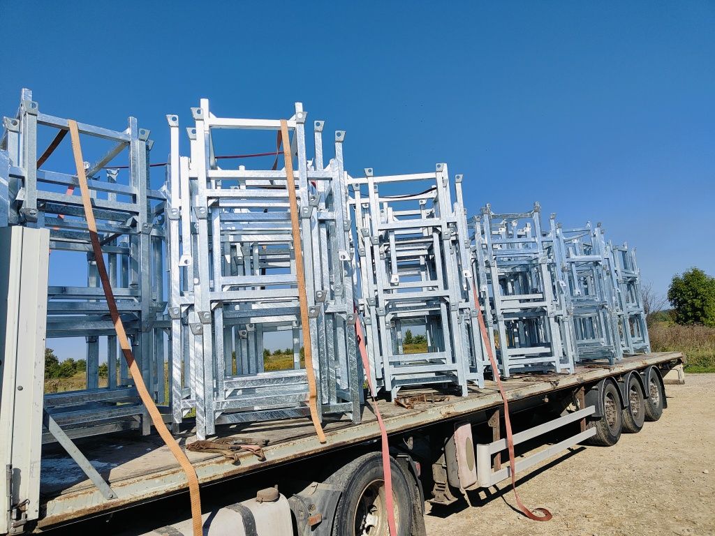 Kosze transportowe palety skladowe podpory stemple