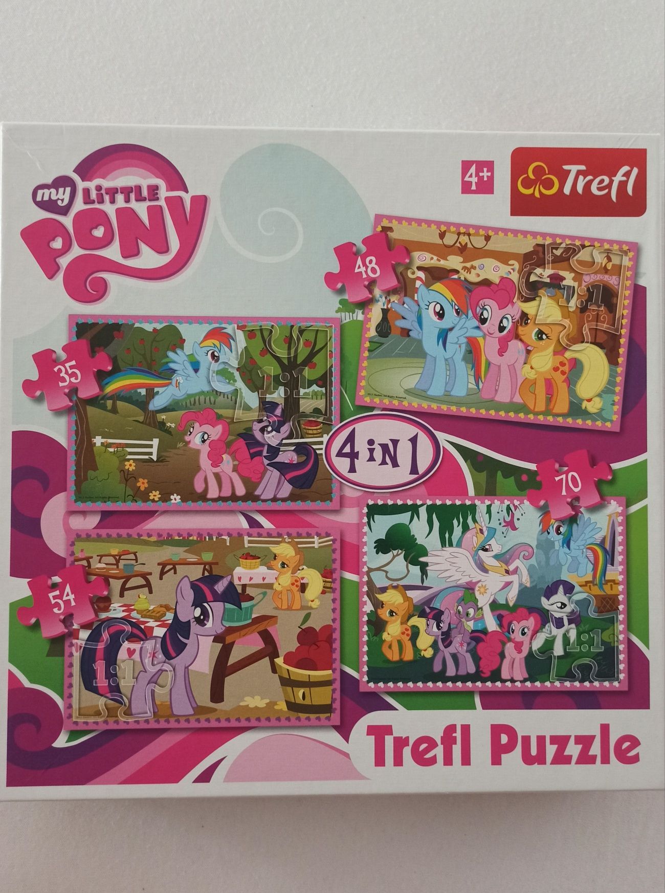 Puzzle 4w1 my little pony 4+