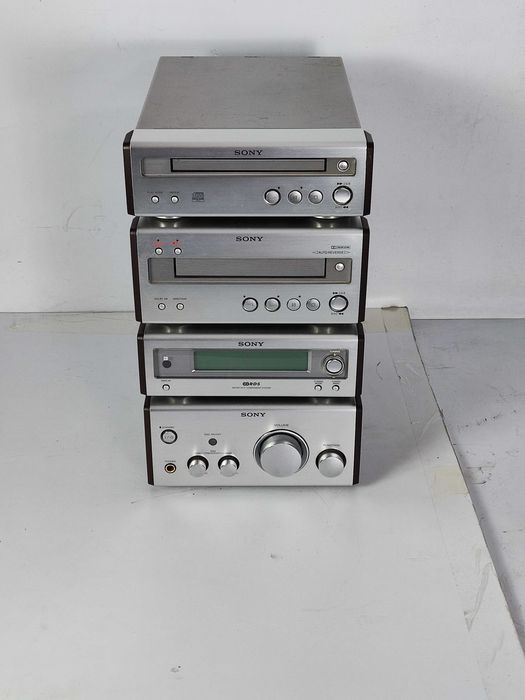 Mini wieża SONY Wzmacniacz CD KASETA TUNER RADIO deck TA SP 55 2x25W