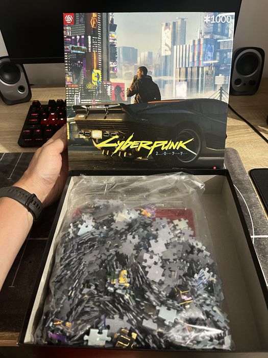 Klocki Cada Cybernight Cyberpunk 3 pojazdy z gry + gratis puzzle