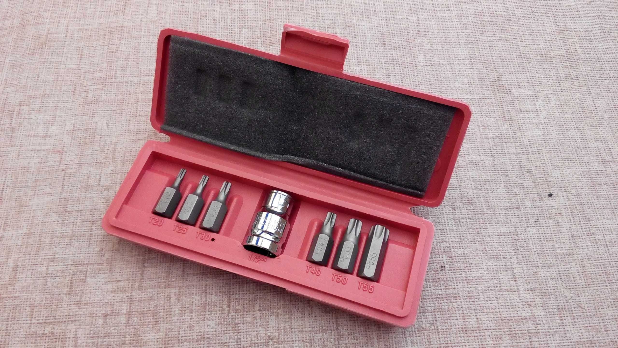 Набор автомобильных бит звезд Torx (7шт)