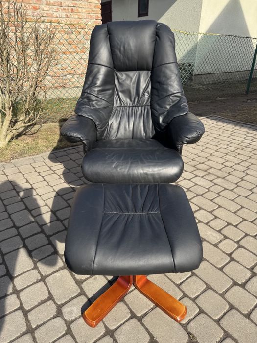 Крісло реклайнер з пуфом (0079) крісло для відпочинку