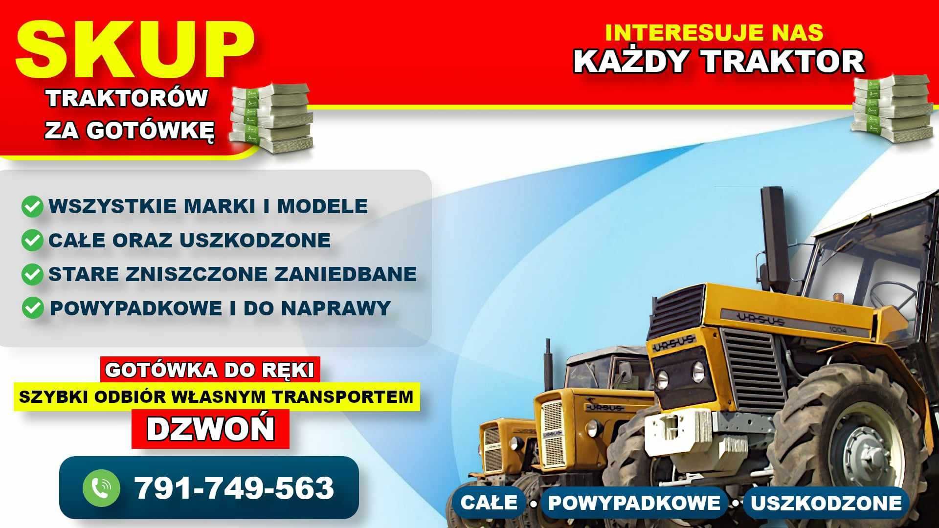 Skup Ciągników Traktorów , Ursus Zetor wladimirec skup c330 c360 t25