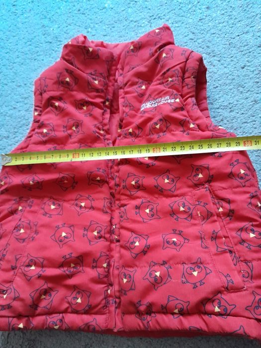 Kamizelka bezrękawnik 18-24 miesiące dwustronna