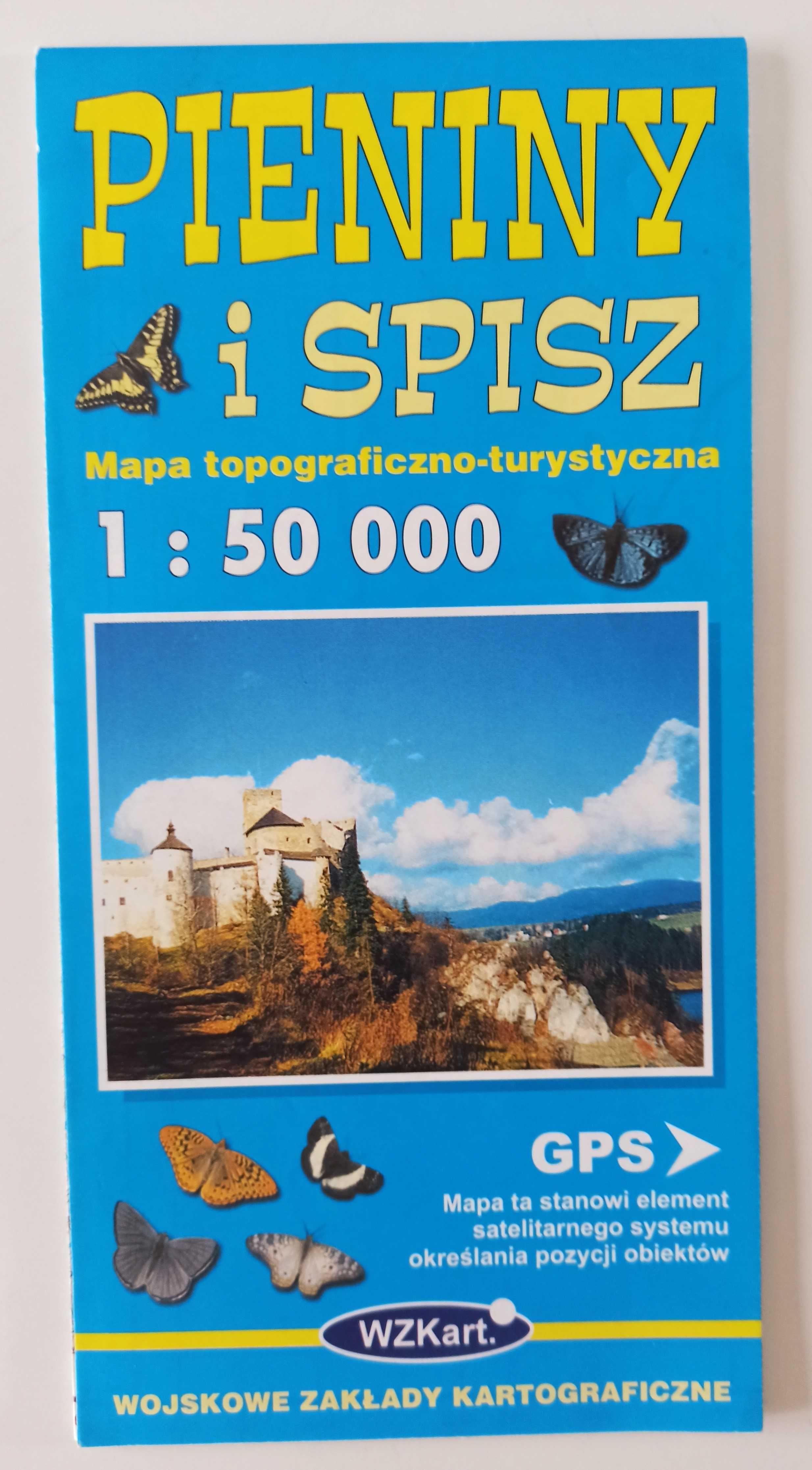 Pieniny i Spisz mapa topograficzno-turystyczna 1999