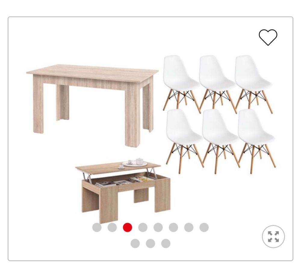 Mesa Extensivel com 6 cadeiras NOVO