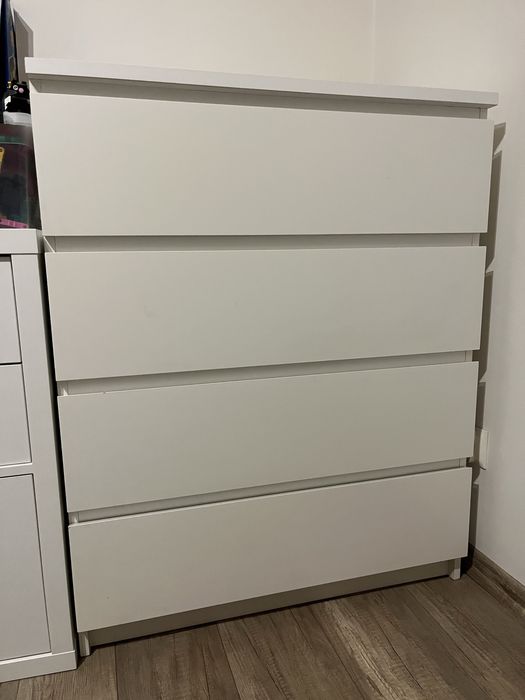 Komoda MALM white 80x100