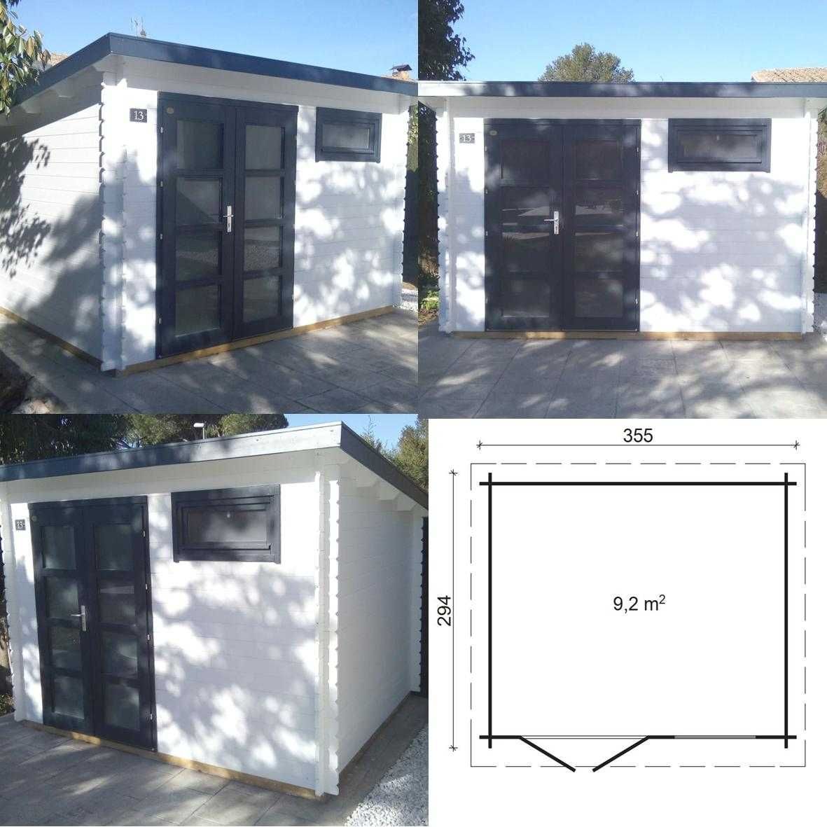 Casa de Madeira para Jardim 9.2m2 -  Modelo NEVADA