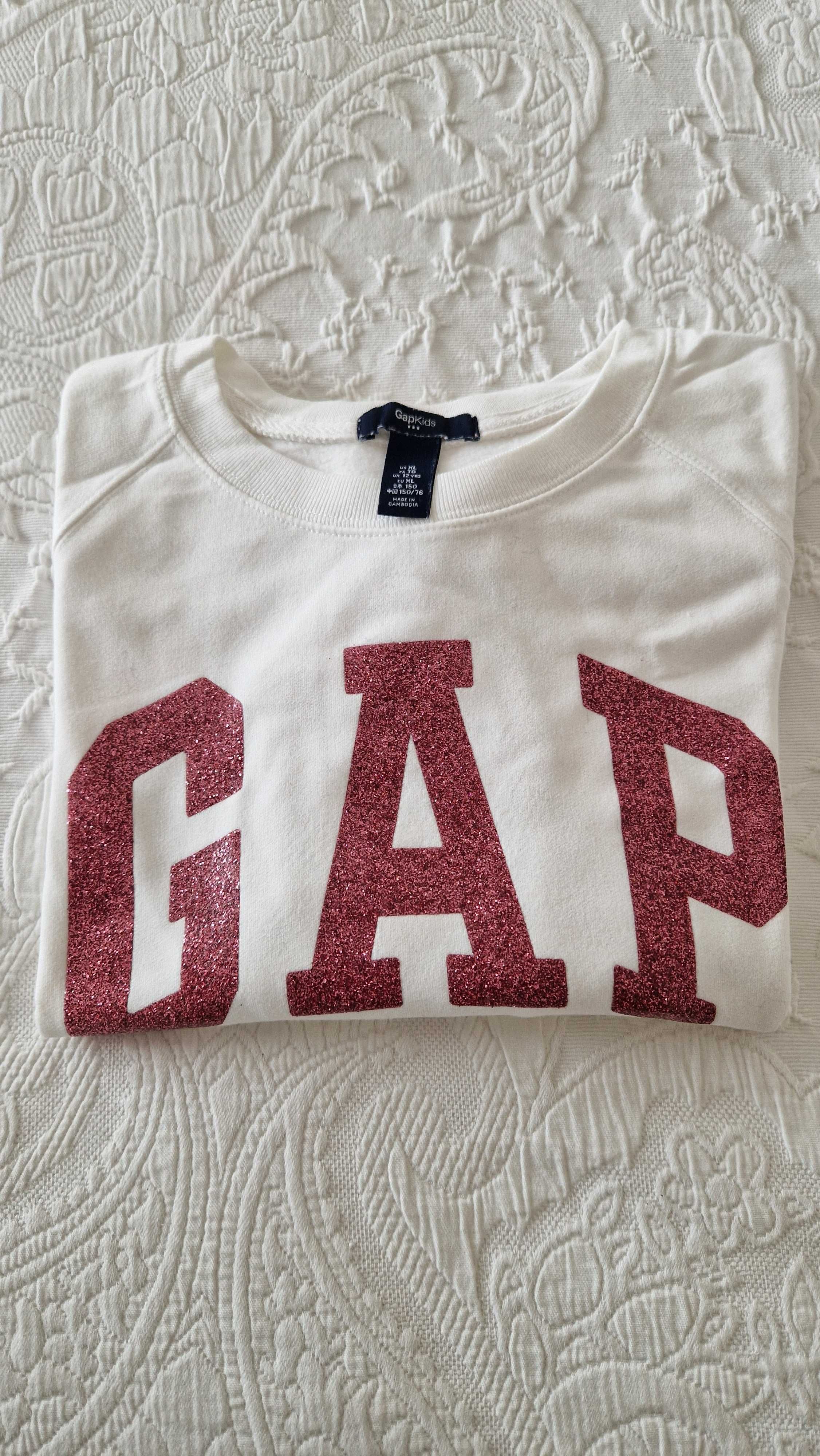 Camisola GAP Kids, branca, tamanho EUR XL, UK 12 years / 12 anos