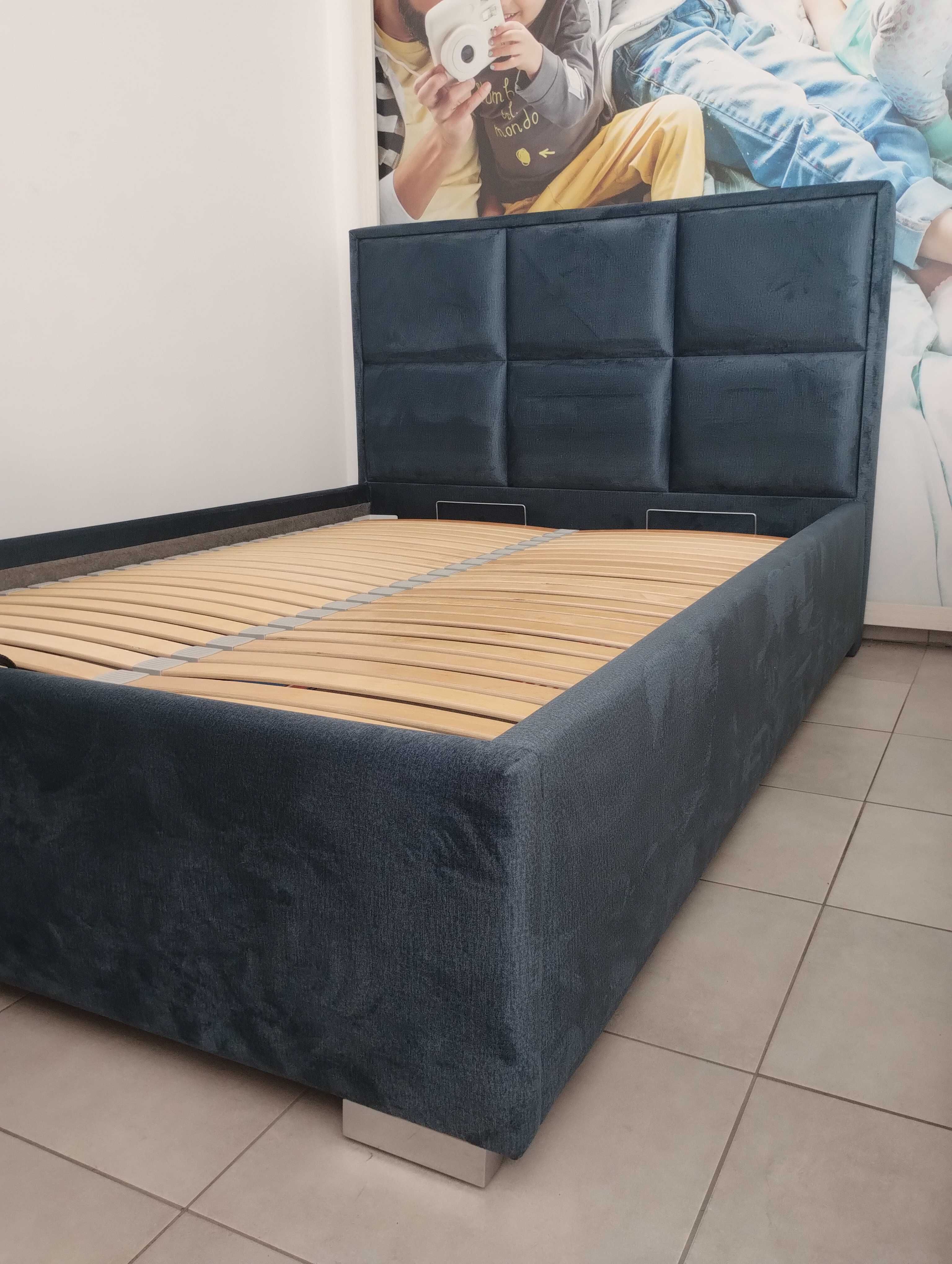 Łózko tapicerowane Bed design 140x200 z pojemnikiem