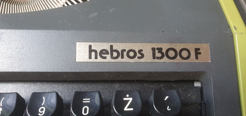 Maszyna do pisania walizkowa HEBROS 1300F #prl #retro #vintage