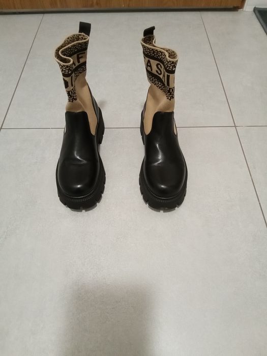 Buty damskie botki ocieplane