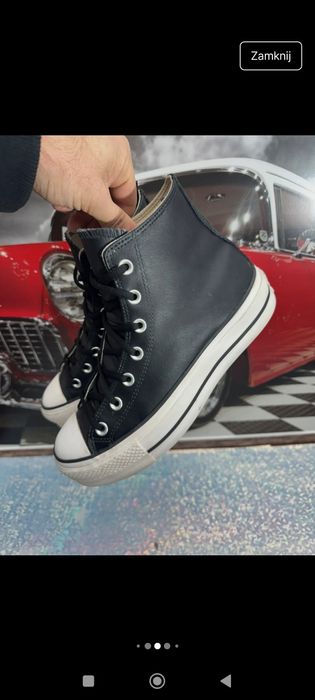 Trampki Converse skóra naturalna