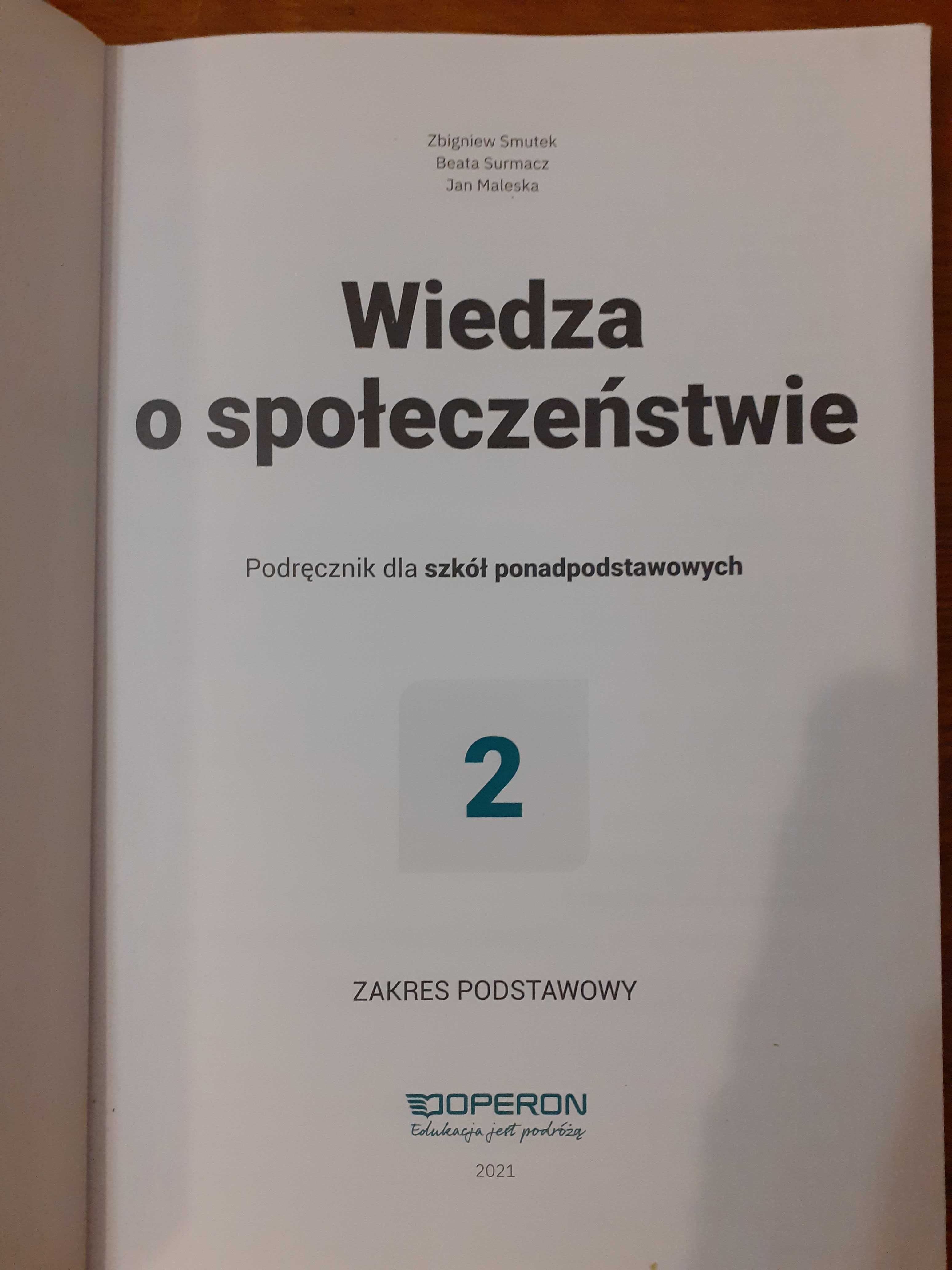 Podręcznik WOS 2, zakres podstawowy