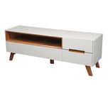 SZAFKA RTV Biała drewniana z szufladami 153,5 cm MDF BGM24.pl B 9042