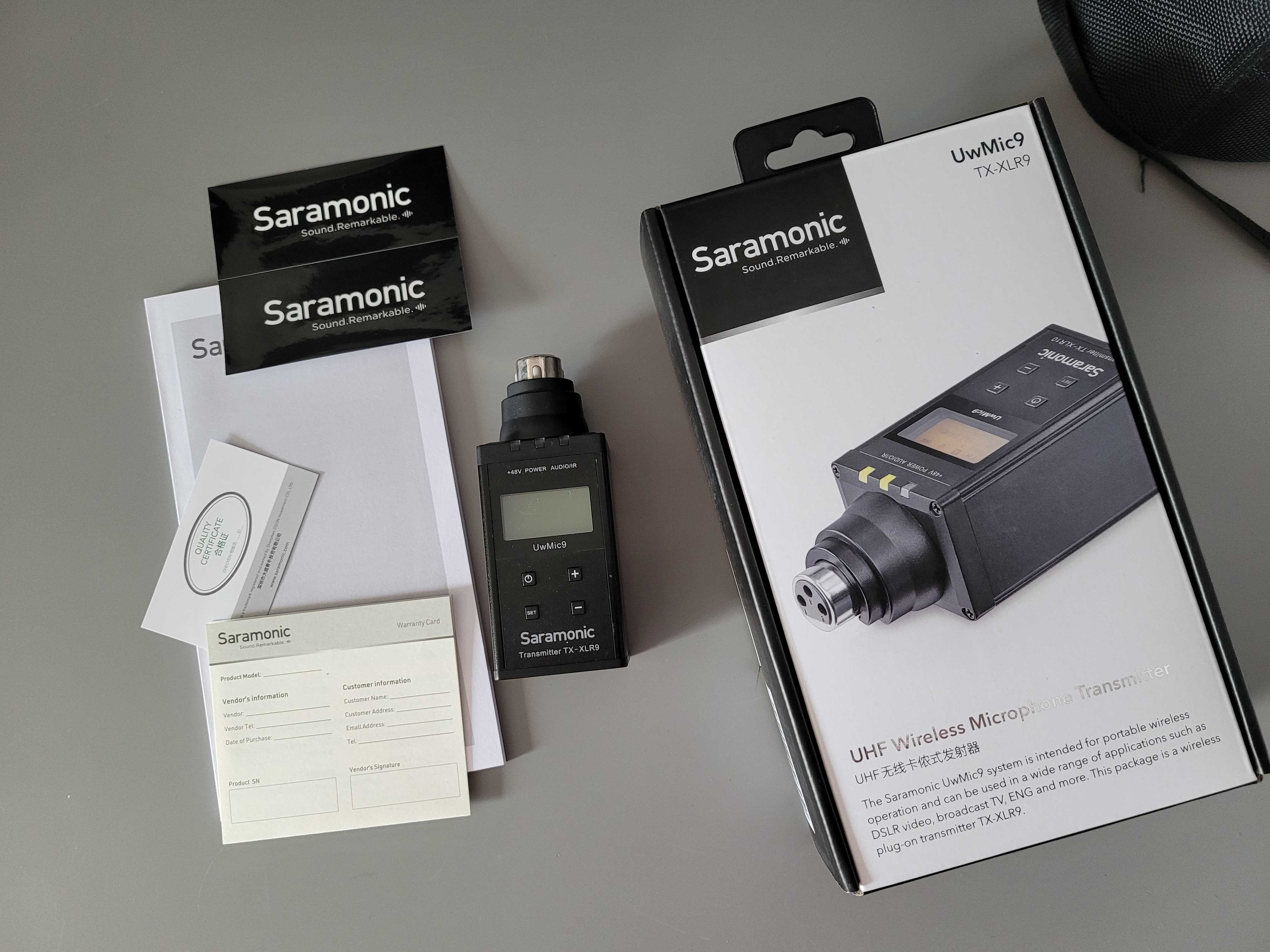 Zestaw bezprzewodowy: Saramonic UwMic9 Kit 1 + Saramonic TX-XLR9