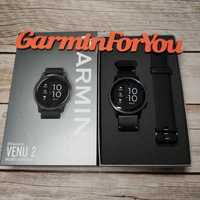 Garmin Venu 2 черные с серым безелем 010-02430-21