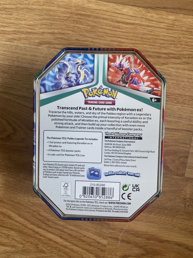 Lata Pokémon TCG Koraidon EX