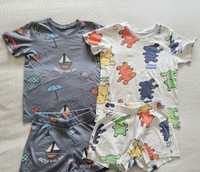 2 Pijamas de manga curta e calção 3 anos 98 cm roupa bebé criança