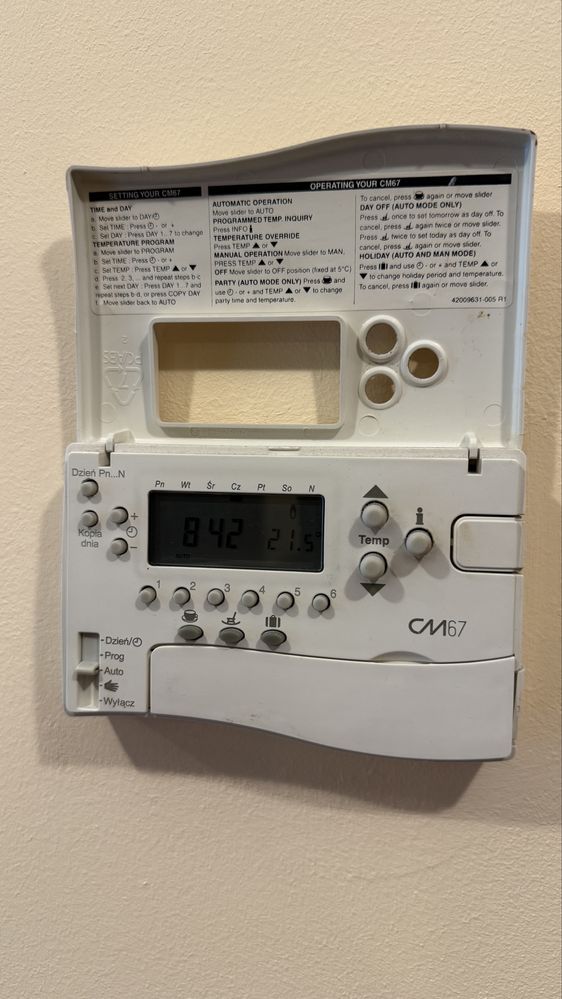 Sterownik pokojowy Honeywell GM76, jak nowy.