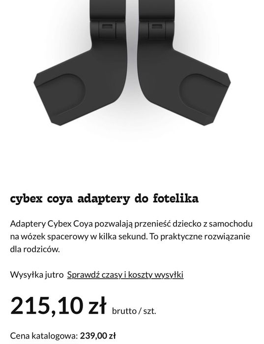 cybex coya adaptery do fotelika