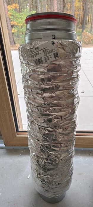 Tłumik nyplowy BL 160 mm ARIA ADURO 1 m HEATPEX