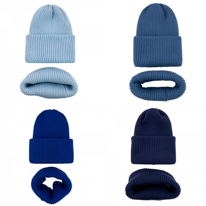 Шапка і хомут для дівчинки хлопчика демісезон