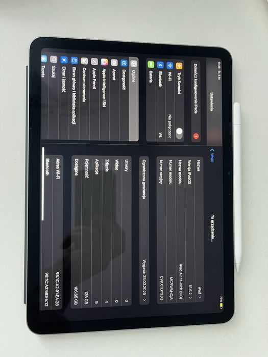 iPad Air 11 cali 7 gen m3 128gb