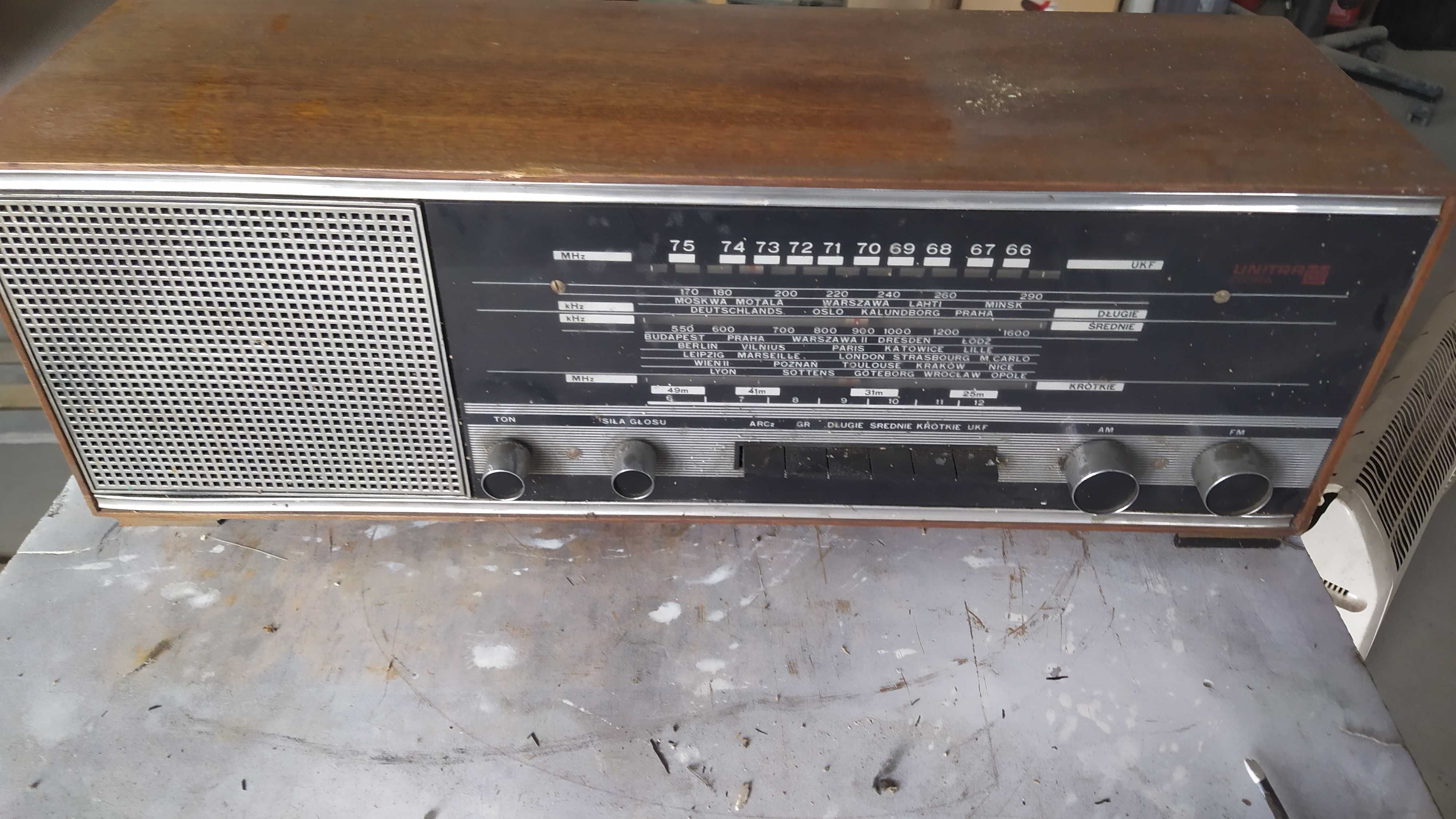 Stare Radio Fagot 21403 Unitra PRL antyk nie sprawne części  renowacji
