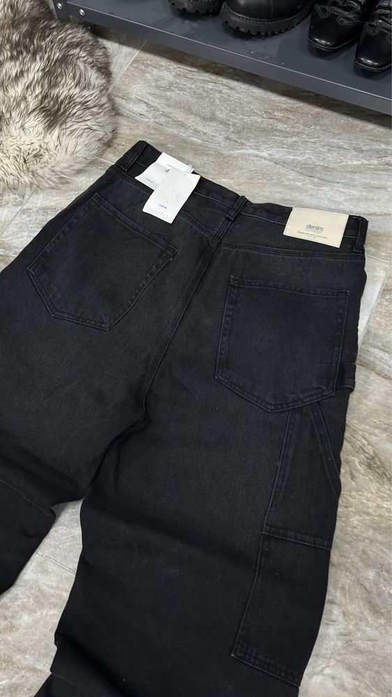 Нові широкі реп джинси карпентери bershka широкие джинсы big boy y2k