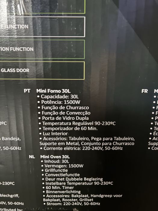 Mini forno 30L Becken