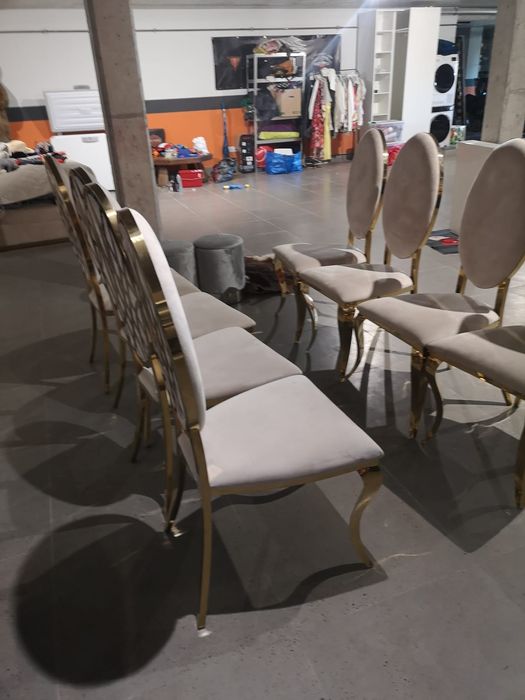 Zestaw luksusowych krzeseł Glamour Primavera AZURO