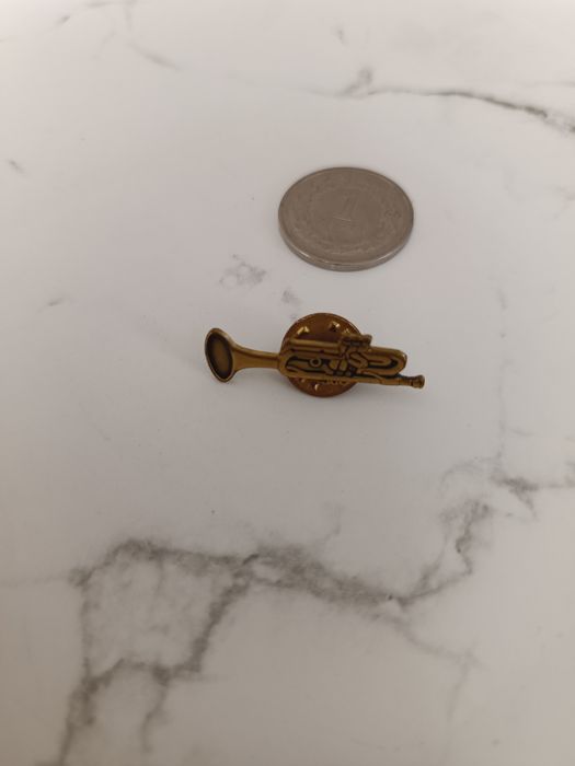 Broszka - przypinka do marynarki muzyka