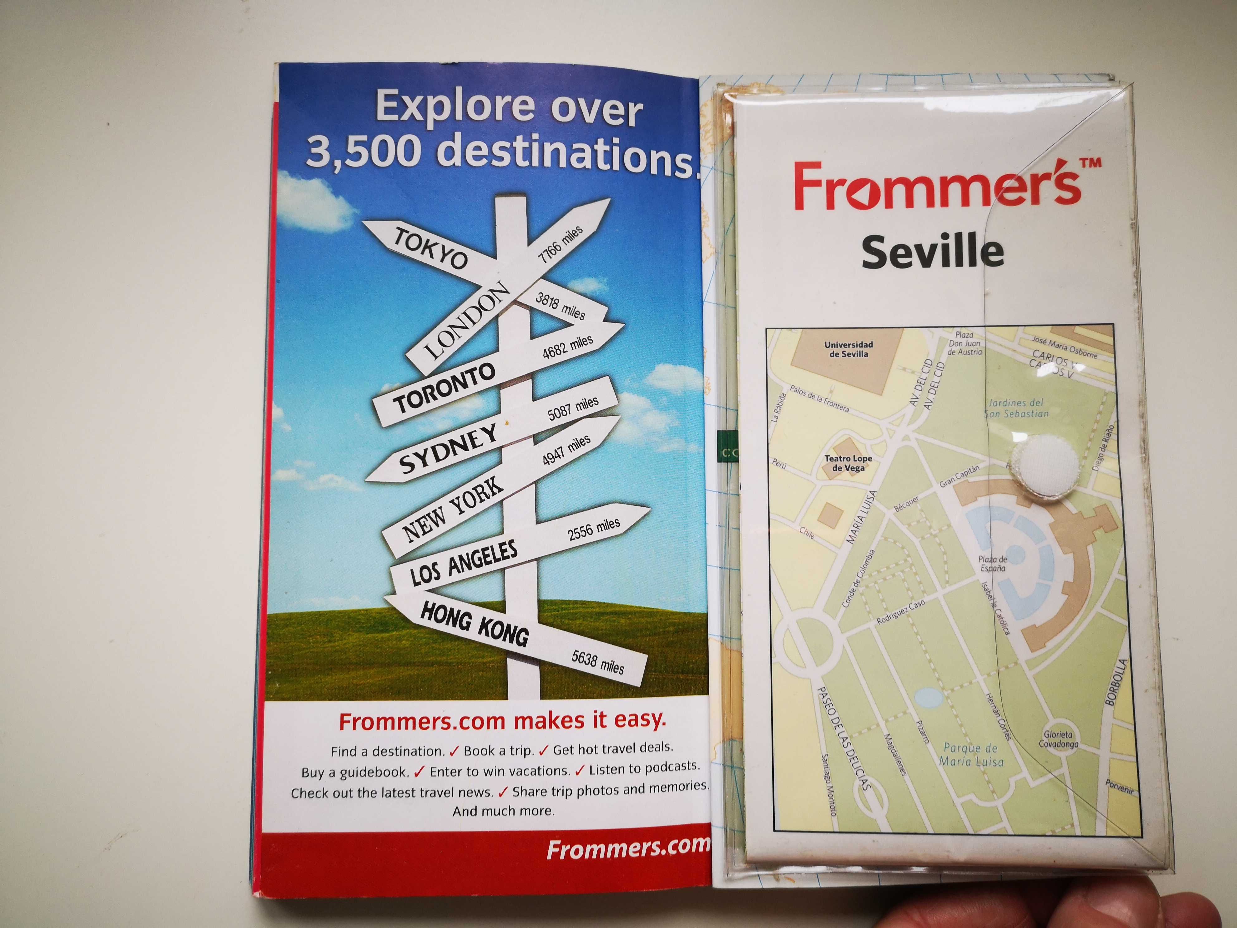 Seville Day by Day przewodnik Frommer's mapa w środku język angielski