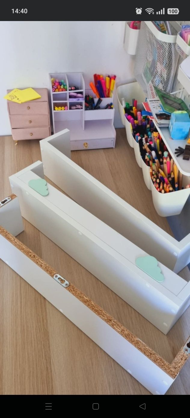 Zestaw półek do pokoju dziecięcego 60 cm