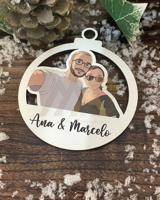 Bolas de Natal com foto