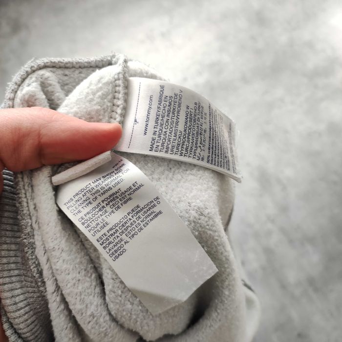 MĘSKA Bluza PREMIUM Szara Małe Logo Tommy Hilfiger Bawełna Elegancka