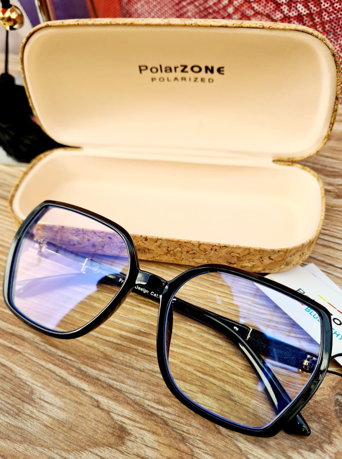 Nowe modne okulary do komputera zerówki damskie marki Polarzone