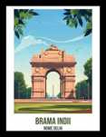 Plakat 15x20cm Brama Indii