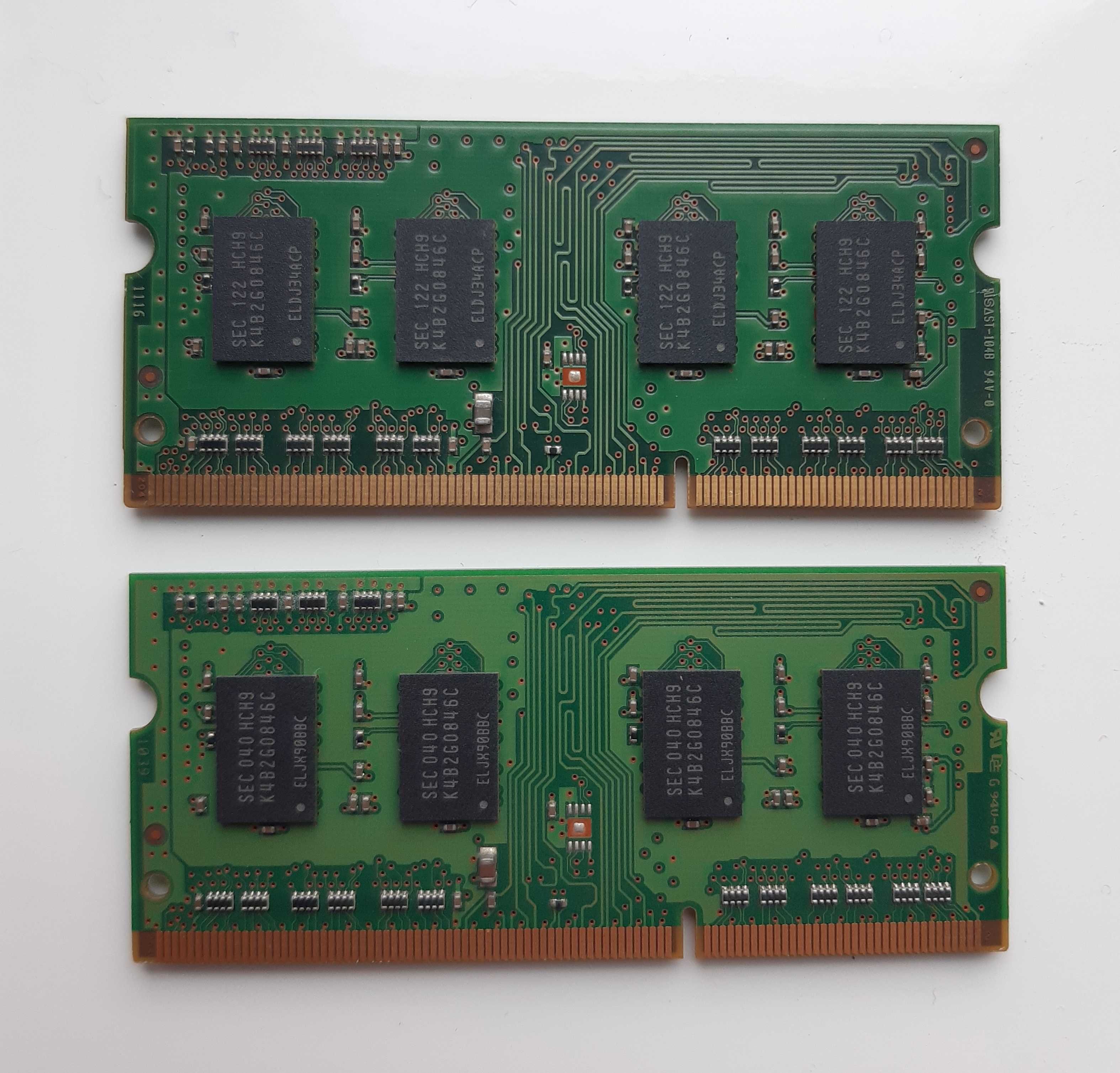 Оперативная память Samsung для ноутбука DDR3 2GB   So-dimm  2 шт
