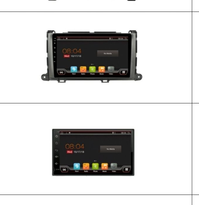 Магнитола Toyota Sienna Android GPS, автомагнитола