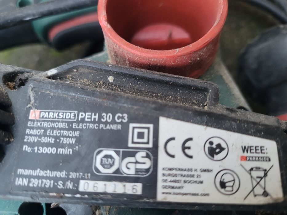 Strug elektryczny Hebel Szlifierka PARKSIDE PEH 30 C3 750W