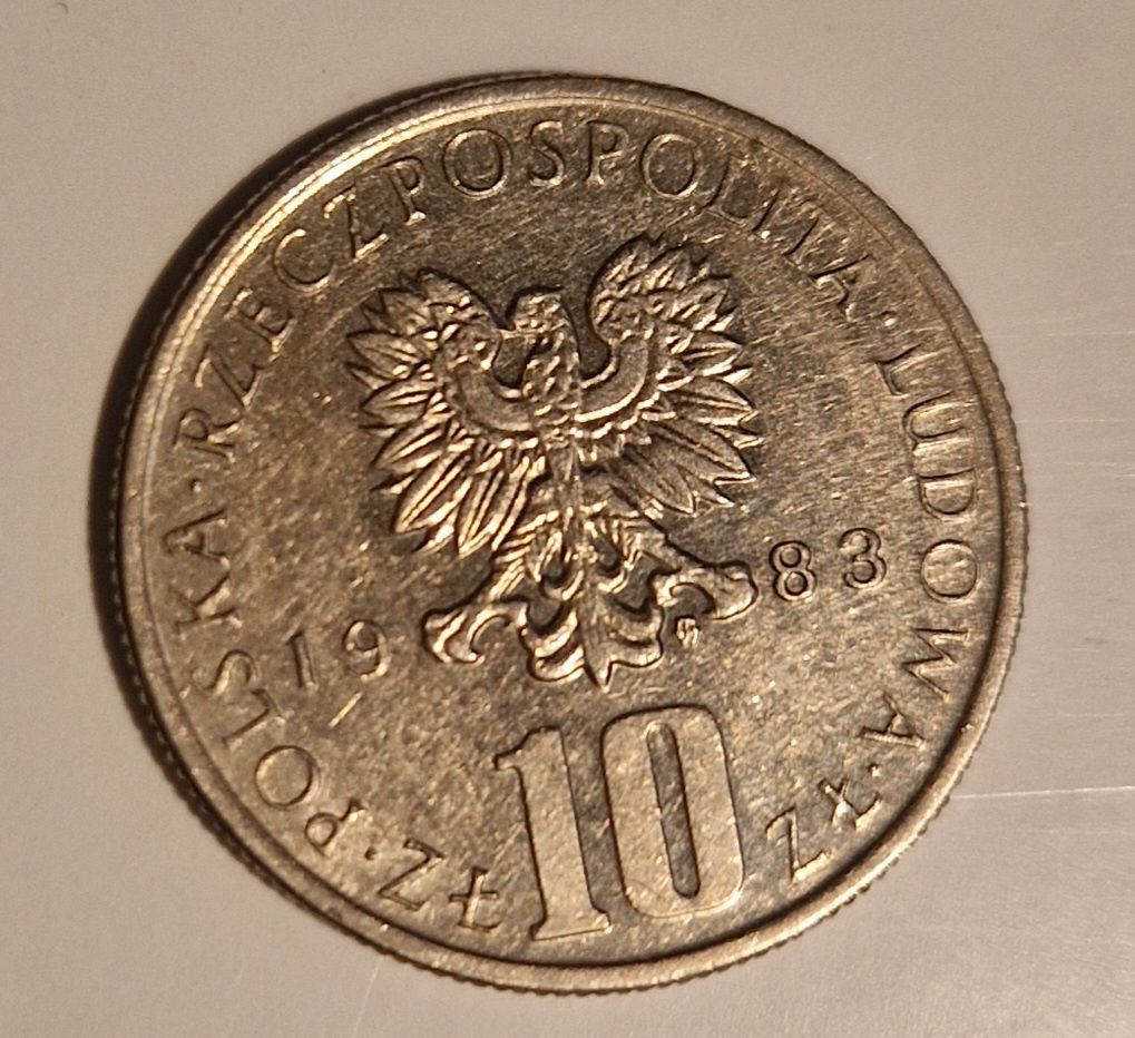Moneta 10 zł Bolesław Prus 1983